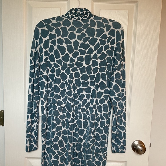 Ann Taylor animal print duster cardigan size Large - Picture 2 of 5